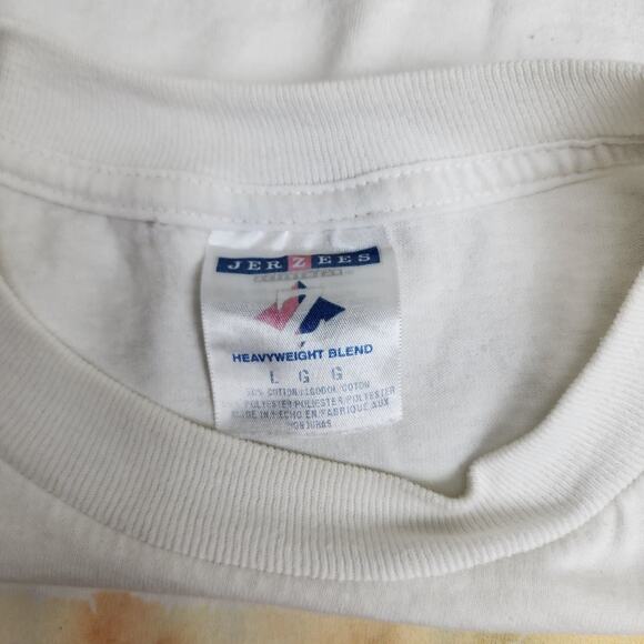 Sun Of Happiness Horse Image Graphic White Short Sleeve T-Shirt Men's Size L - Picture 4 of 4